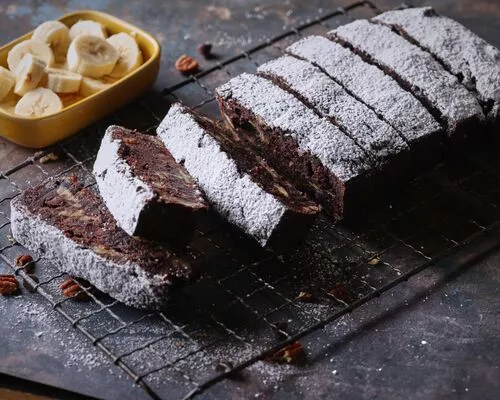 Double Chocolate Banana Pecan Loaf 